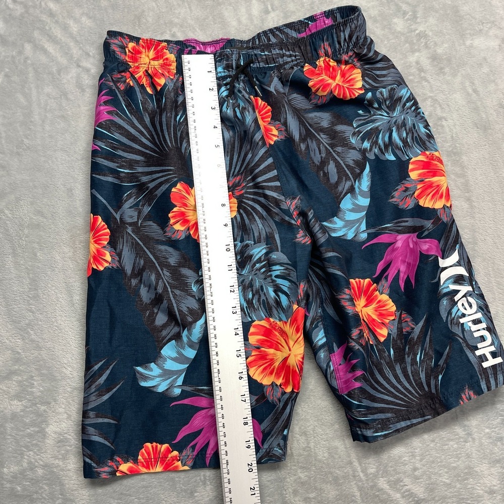 Hurley Shorts Boys XL Multi Floral Stretch Board Surfing Water Polo Surfer Y2K - Picture 7 of 7